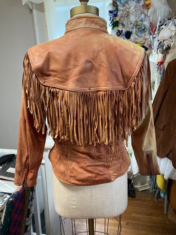 Late 80s/Early 90s “Wilson’s” Fringed Leather Jac… - image 3