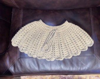 Adult Crochet mini skirt, crochet swim cover-up