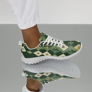St. Patrick’s Day Irish-Themed Men’s Athletic Shoes – Step into Luck!