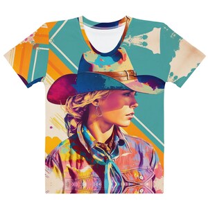 Western Tee Cowgirl Country Style - The Hell I Won&#39;t Shirt Rodeo Style Shirt Wild West All Over Print Women&#39;s T-Shirt