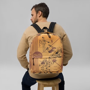 Pee Chee Folder Vintage All-Over Print Backpack
