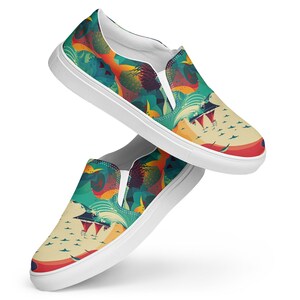 Chaussures sans lacets en toile Sailing Yacht Club : design abstrait coloré