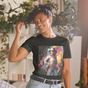Space Disco Cowgirl T-Shirt: Rodeo Festival Clothes