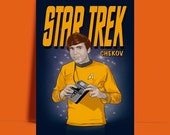 Star Trek Chekov original art Walter Koenig The original series A3 A4 8 x 10 quot poster Print - UNFRAMED ART