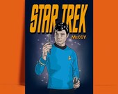 Star Trek Dr McCoy DeForest Kelley The original series A3 A4 8 x 10 quot poster Print - UNFRAMED ART