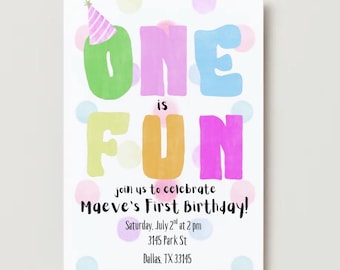 ONE is Fun Invite