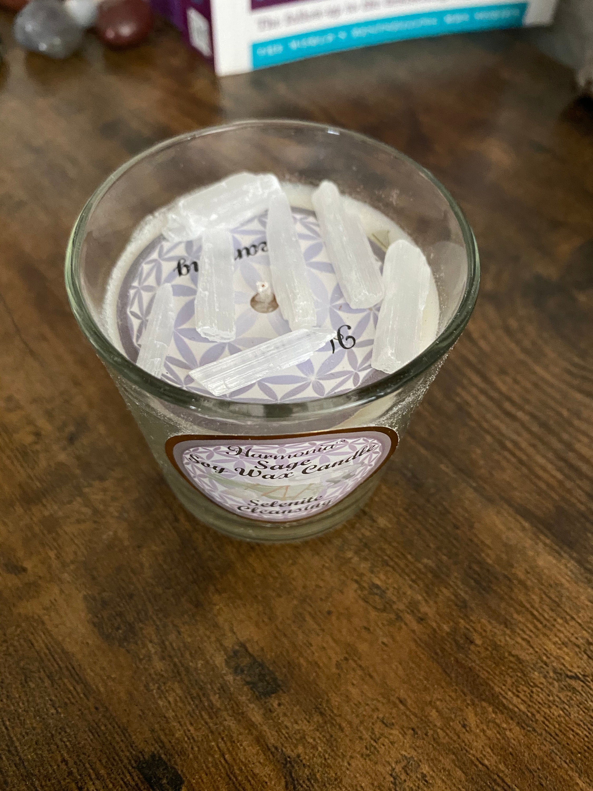 Crystal Chip Infused Votive Candle Etsy UK