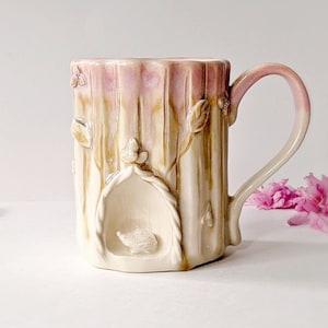Smiling Hedgehog Mug, made to order, animal mug, handmade, hedgehog gifts, stoneware pottery, tea mug, coffee, unique gift, woodland decor