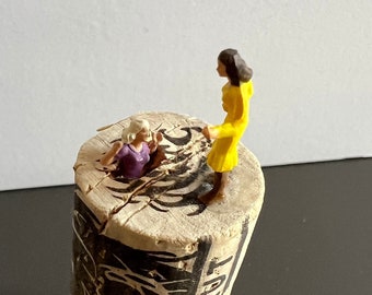 variety of mini sculptures/desk art/ho scale sculptures