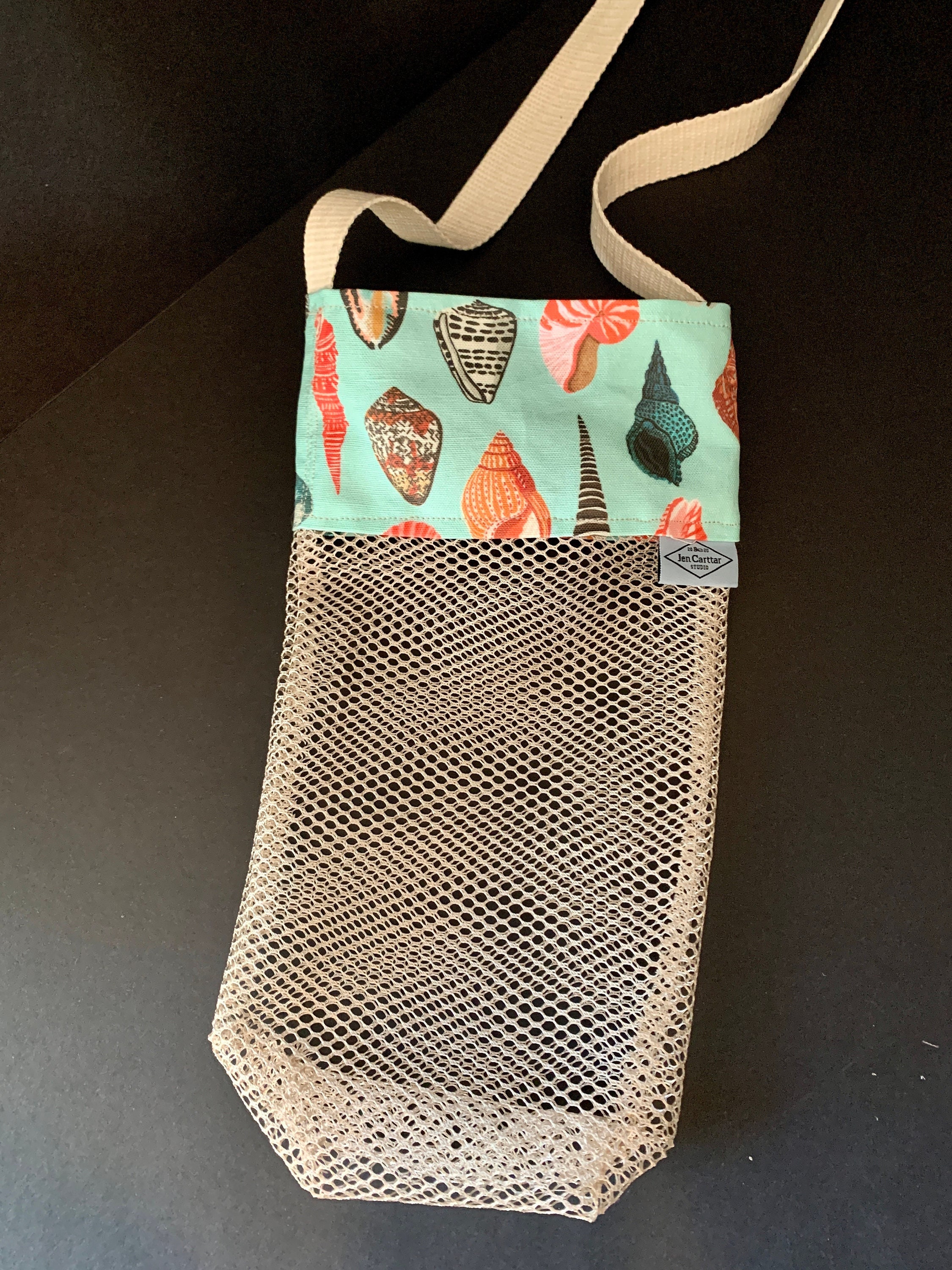 Shell collecting bag sea shell bag Etsy