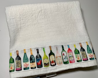 Wine lovers' tea towel