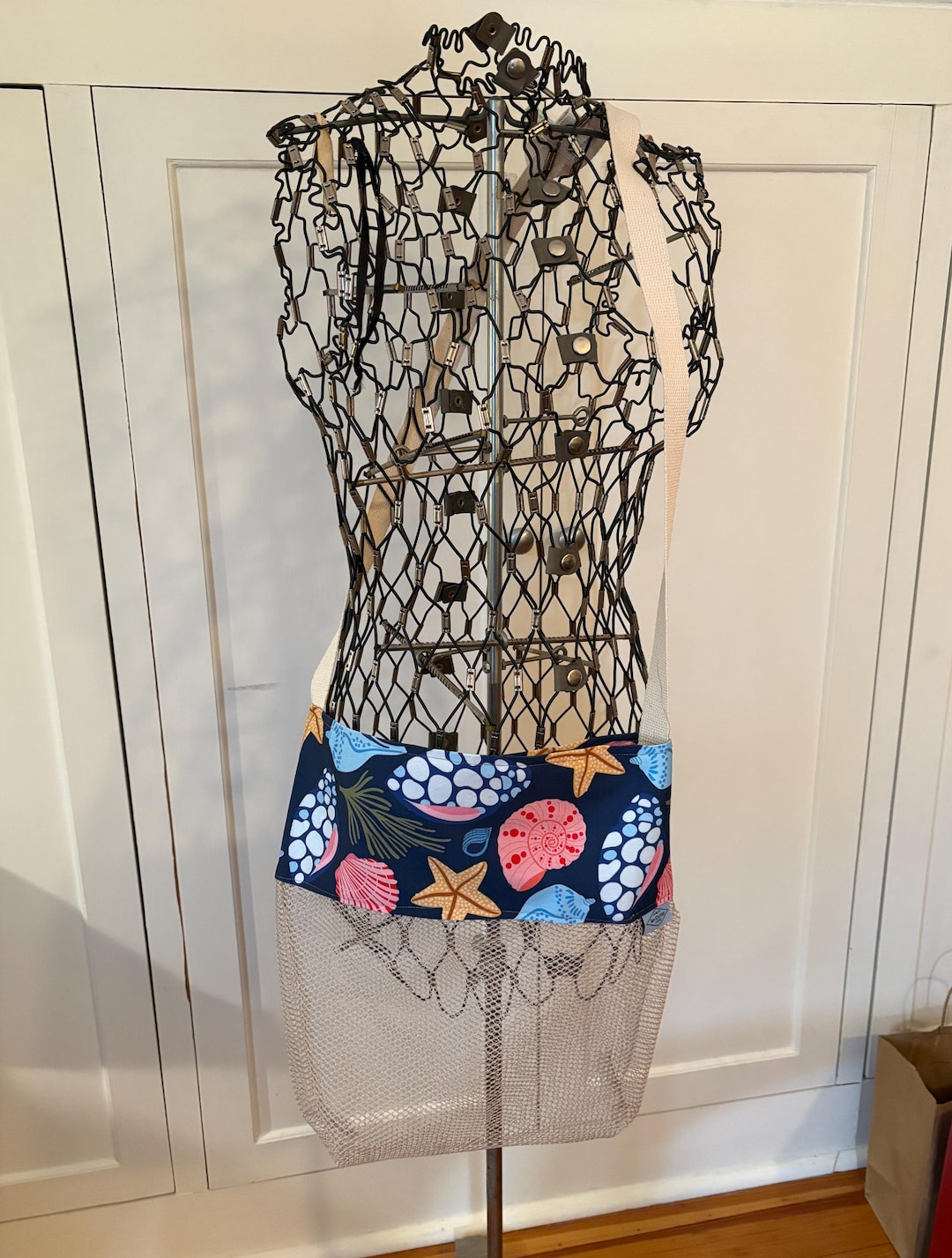 Extra Large Shell Collecting/beach Bag With Pocket - Etsy