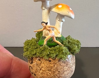 Mushroom mini sculptures/desk art/ho scale sculptures