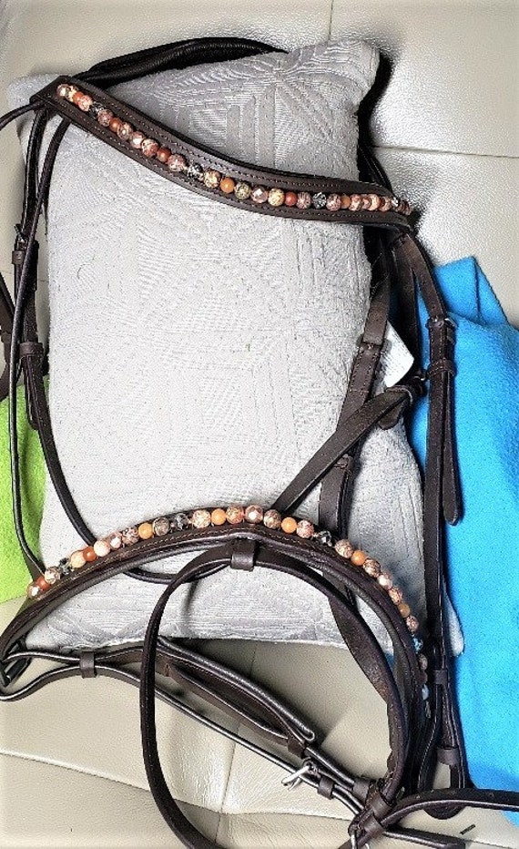 Hand Beaded Bridle Horse Bridle Horse Tack Fancy Bridle Etsy