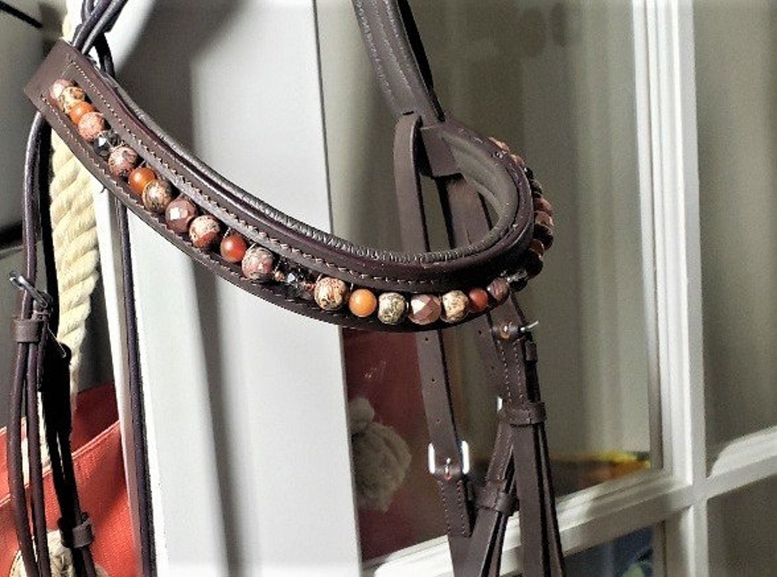Hand Beaded Bridle Horse Bridle Horse Tack Fancy Bridle Etsy