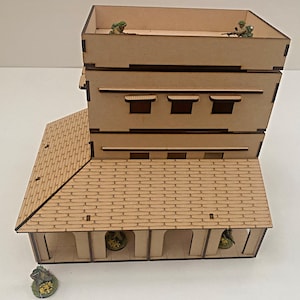 Black Hawk Down - Corner Building - Laser Cut/cnc digital SVG File