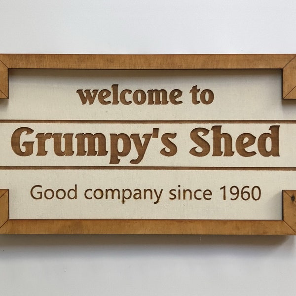 Grumpy's Shed SVG - Glowforge / Laser Designs SVG Instant Download - Ready to Cut