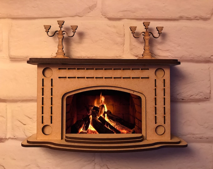 KIT Tall Fireplace Quarter Scale French Country Laser Cut and Etsy