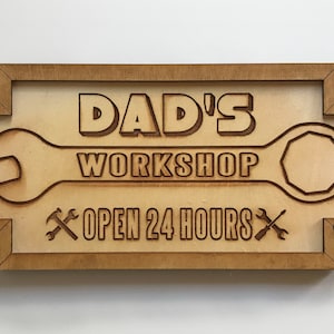 Dads Workshop SVG - Glowforge / Laser Designs SVG Instant Download - Ready to Cut