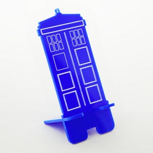 Tardis - Dr Who Police Phone Box - Phone Stand - SVG ready to cut for Glowforge or other laser - Quick to cut, easy to sell