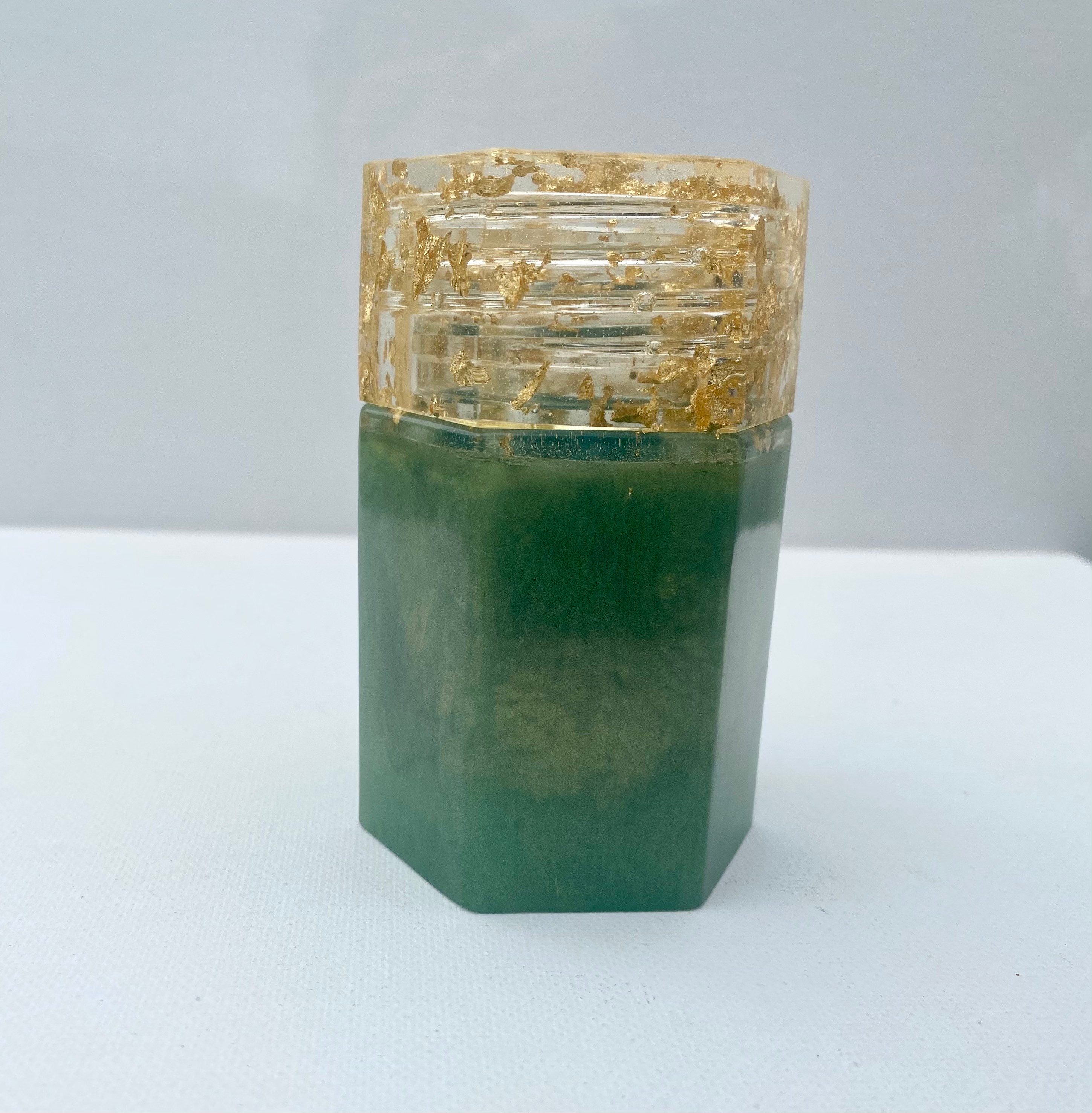 Gold Flake Handmade Storage Jars and Holders Etsy