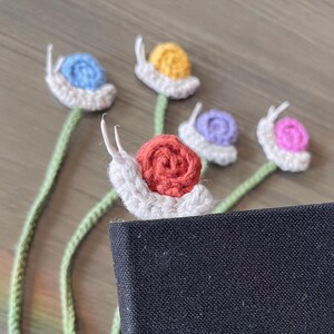 Snail Crocheted Bookmarks