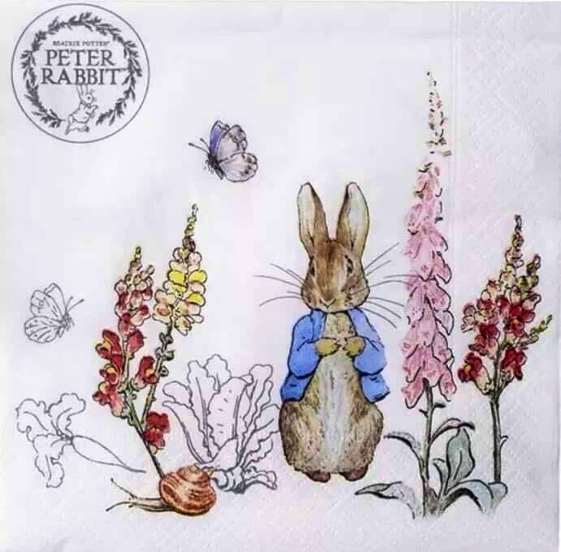 Decoupage Napkins / bunnies naplkms Rabbit napkins bunny Etsy