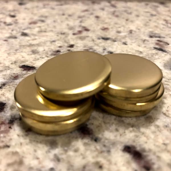 Brass Discs 1/8" Thick Discs , 8 Gauge , Heavy Duty Blank , Hand stamping , Engraving Supplies , Heavy Discs, Coin Blank