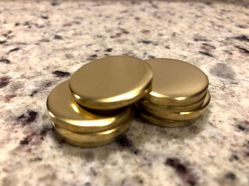 Brass Discs 1/8 Thick Discs 8 Gauge Heavy Duty Blank Etsy