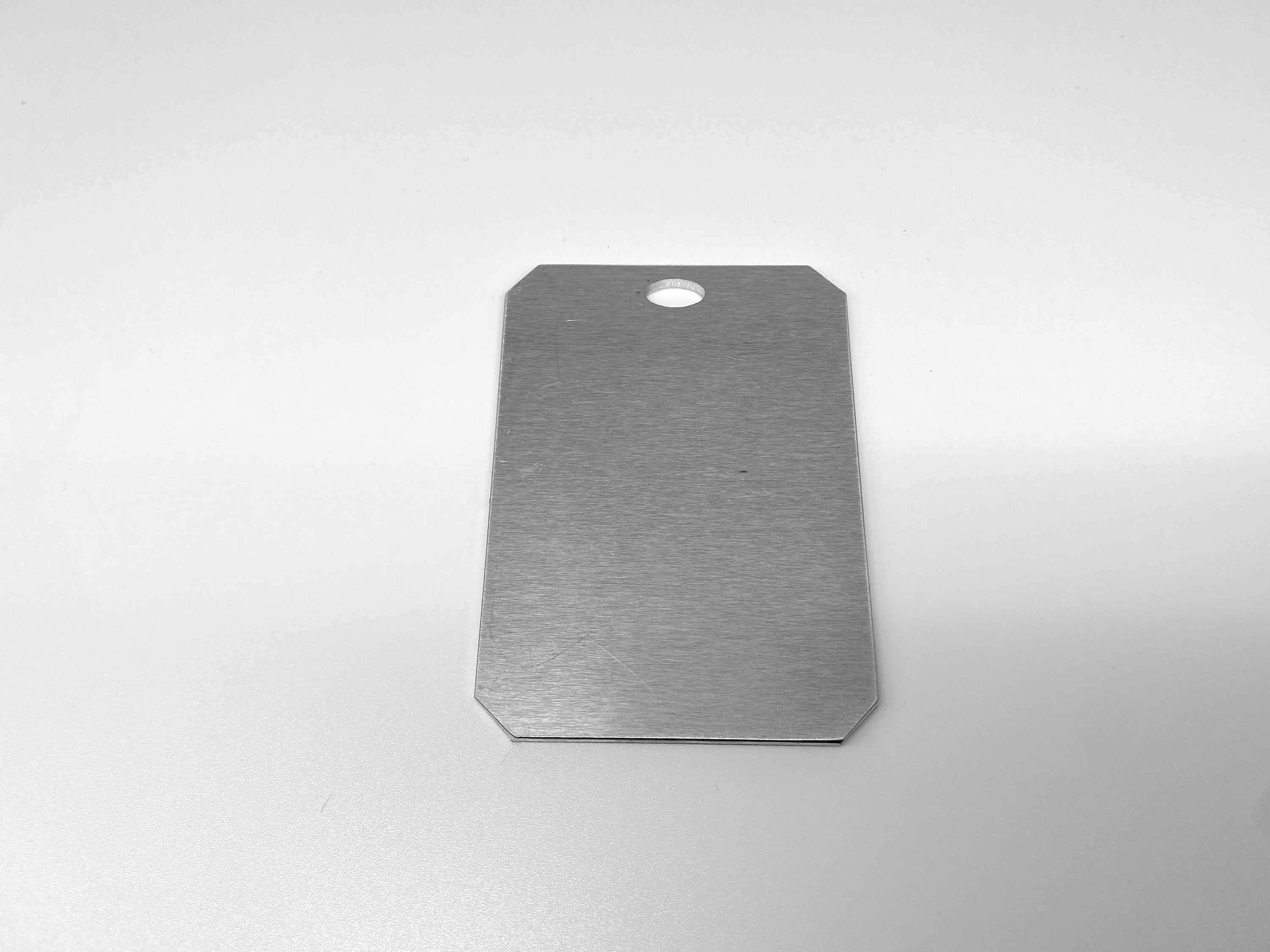 Blank Anodized Aluminum Tags (TDB425BK)