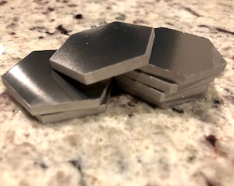 Aluminum Hexagons , 8 Gauge , 10 Gauge , 12 Gauge , Heavy Duty Blank