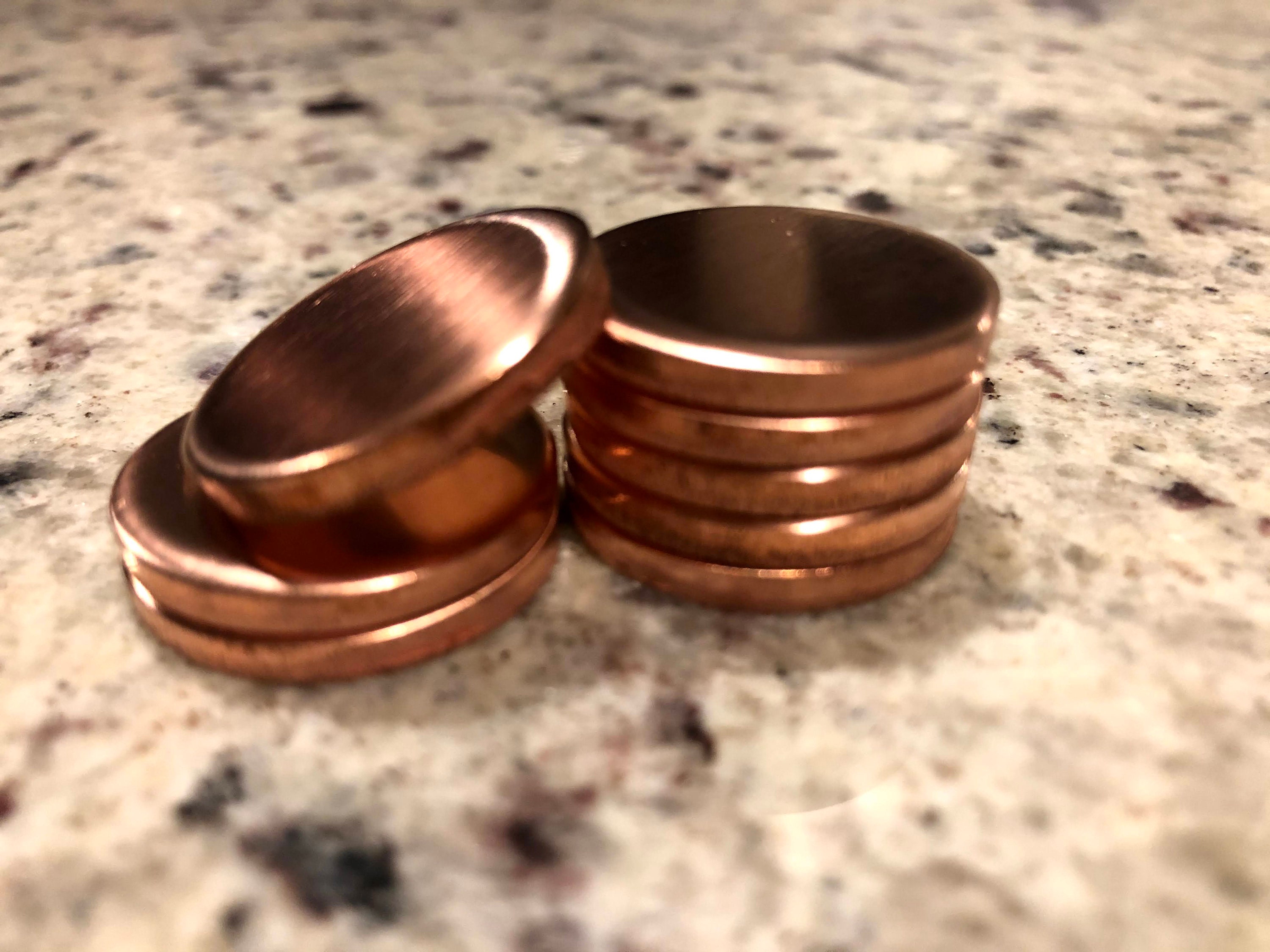 Copper Discs 1/8 Thick Discs 8 Gauge Heavy Duty Etsy