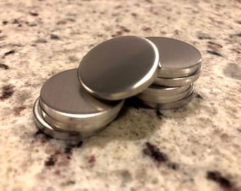 Aluminum Discs  , 8Gauge , 10Gauge , 12Gauge Heavy Duty Blank , Hand stamping , Engraving Supplies , Heavy Discs , Ball Markers, Pet ID Tags