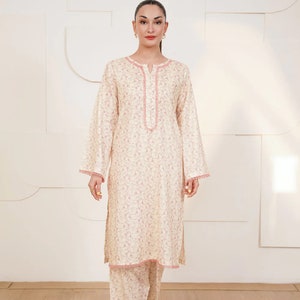 Agha Noor Original Lawn Shirt With Shalwar Pakistani Indian Bangladeshi Designer Ready to Wear