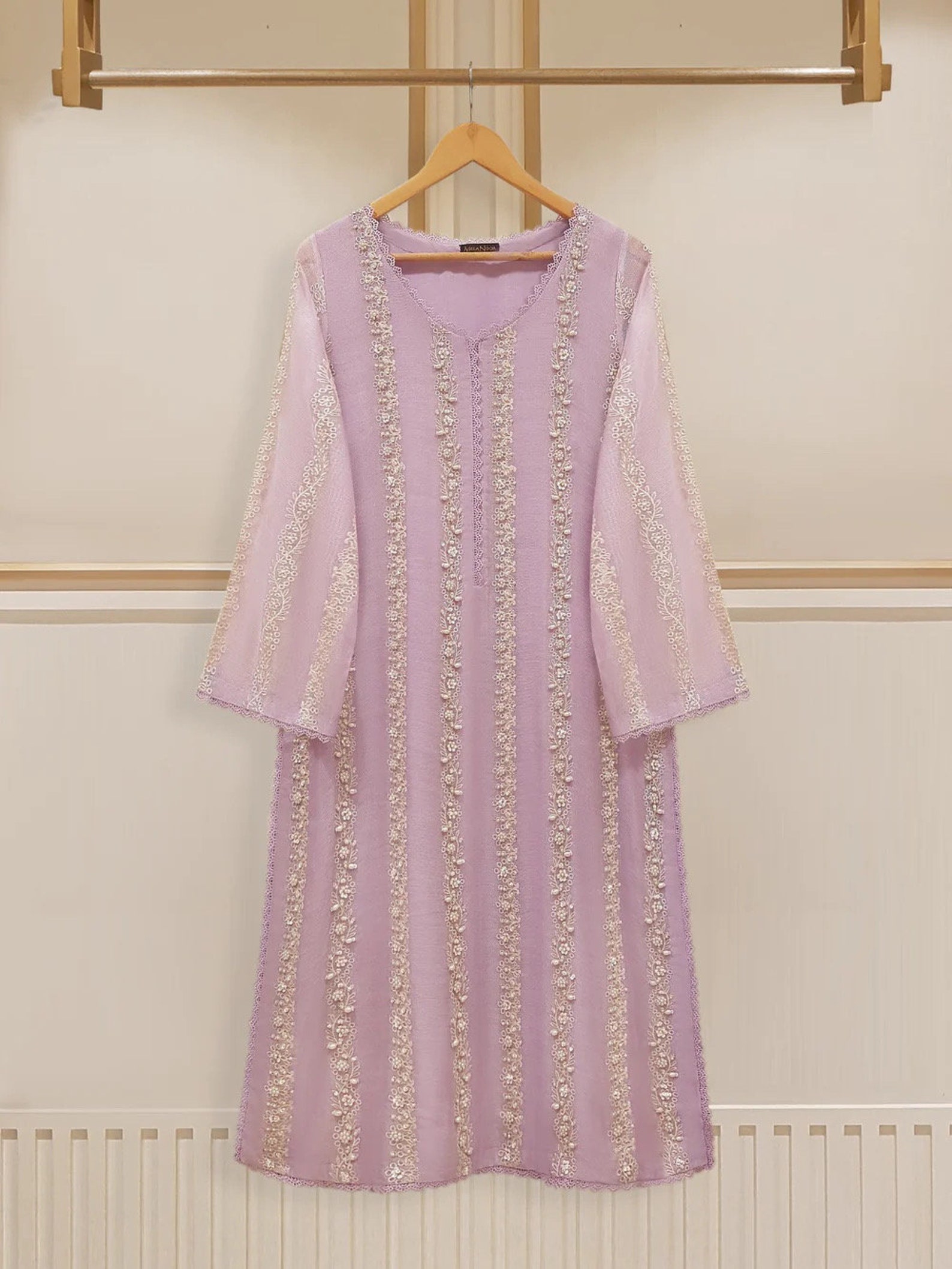 Farah Agha Pret Handwoven Solid Cotton 2 Piece Suit Reve