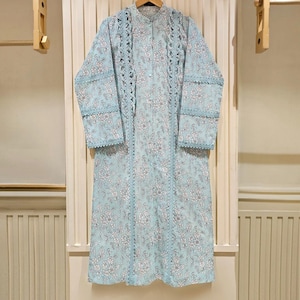 Agha Noor Original 2 Piece Cambric Cotton Shirt & Pant Pakistani Indian Bangladeshi Designer Ready To Wear