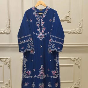 Agha Noor Original 2 Piece Lawn Embroidered Shirt & Pant Pakistani Indian Bangladeshi Designer Ready To Wear