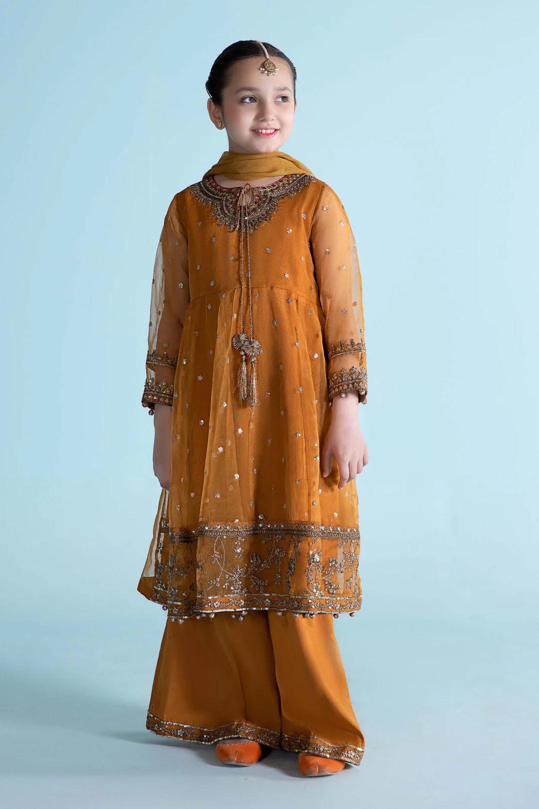 sachin and babi light blue dress Maria B