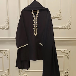 agha noor black dress Agha Noor beautiful back chiffon frock back in stock @trendsandstylepk Dm for details or to place your order