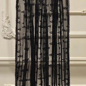 Agha Noor Pure Chiffon Embroidered Dupatta Pakistani Indian Bangladeshi Wear Black