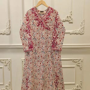 Agha Noor Original 2 Piece Lawn Embroidered Shirt & Pant Pakistani Indian Bangladeshi Designer Ready To Wear XL