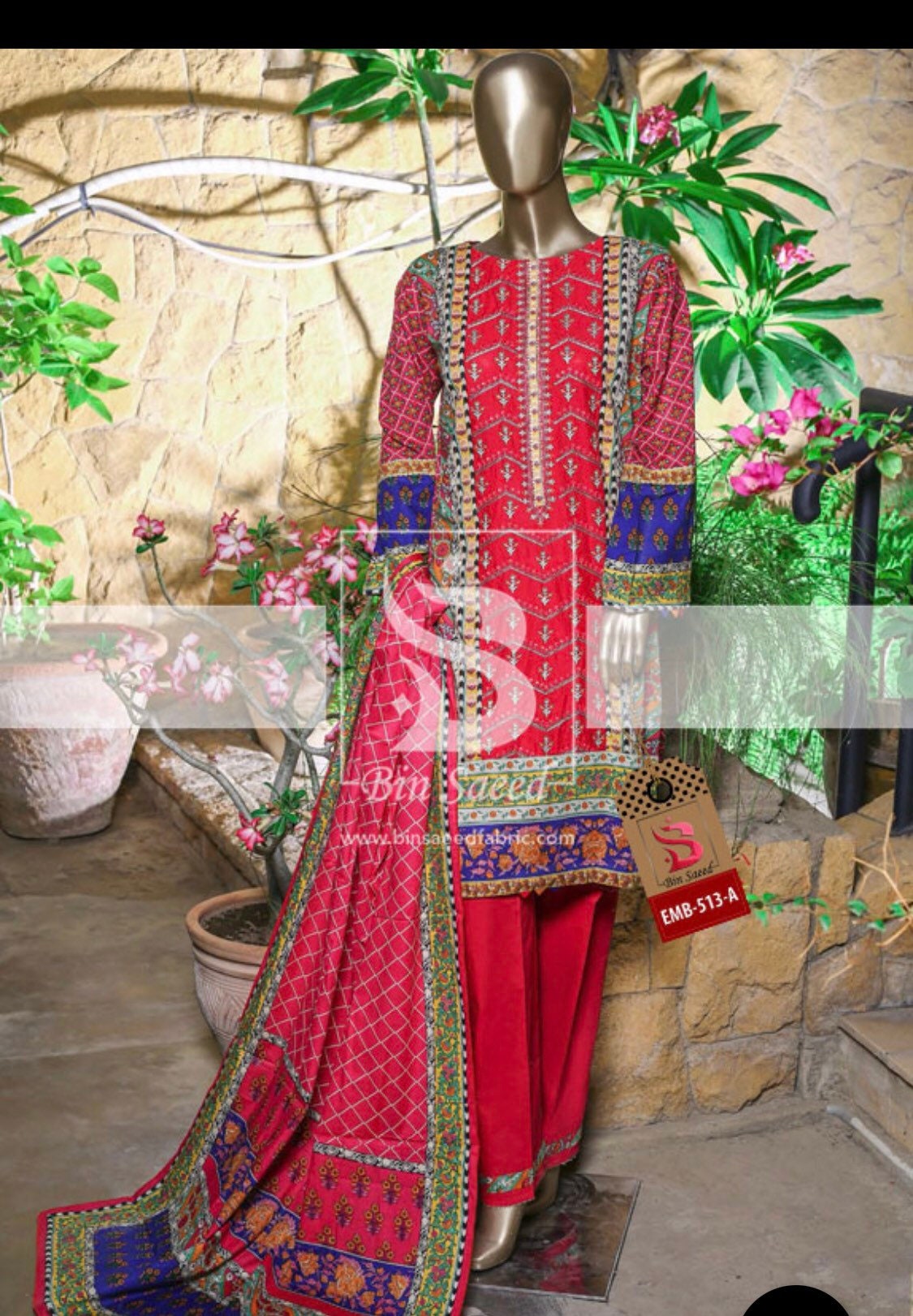 bin saeed readymade suit