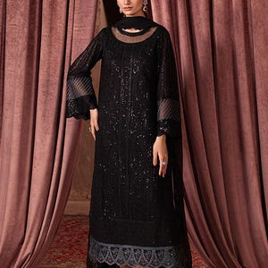 maria b black dress Maria B Black Dress