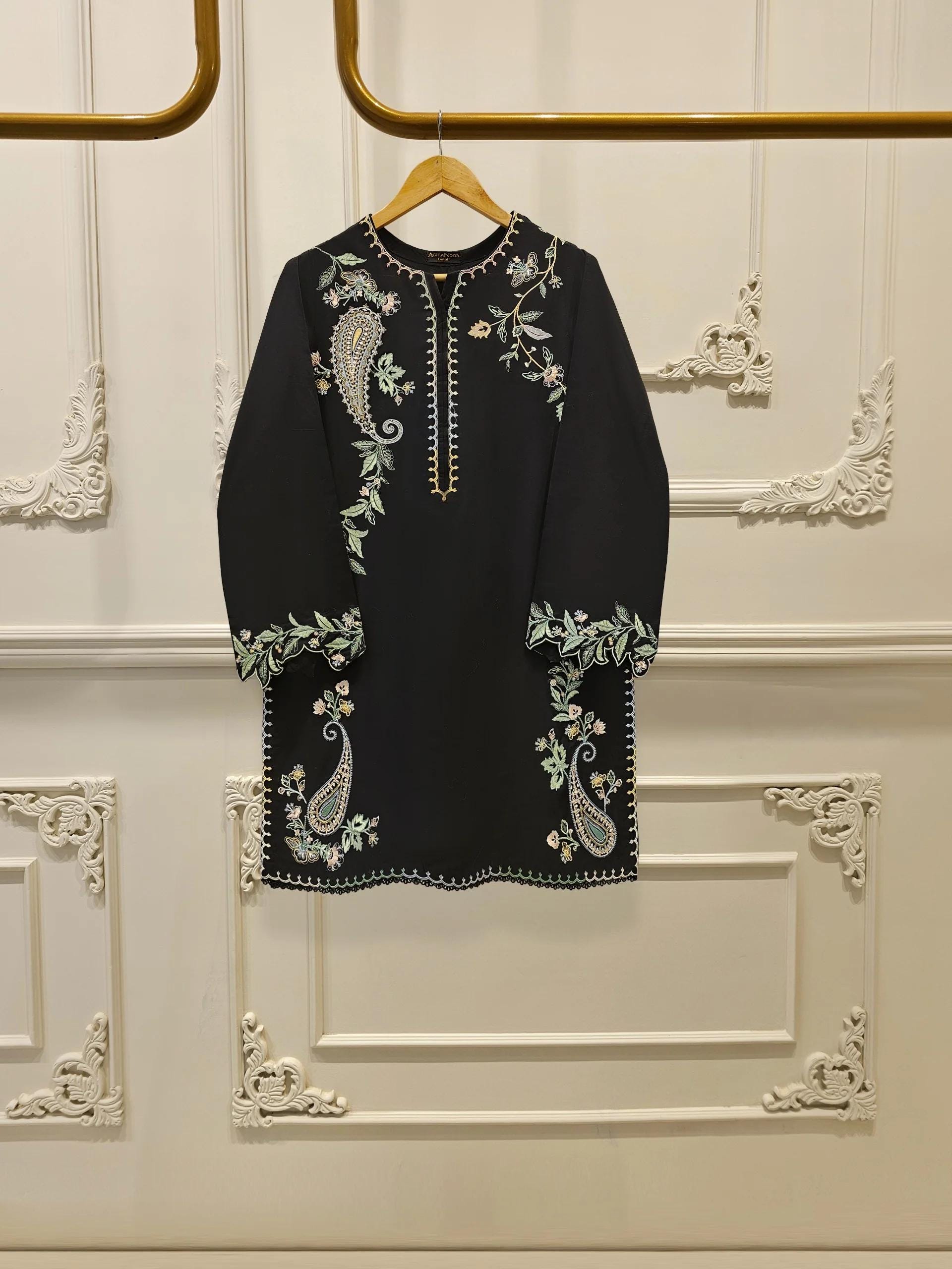 Agha Noor Black Dress