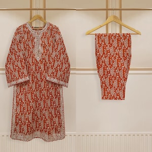 Agha Noor Original 2 Piece Lawn Embroidered Shirt & Pant Pakistani Indian Bangladeshi Designer Ready To Wear