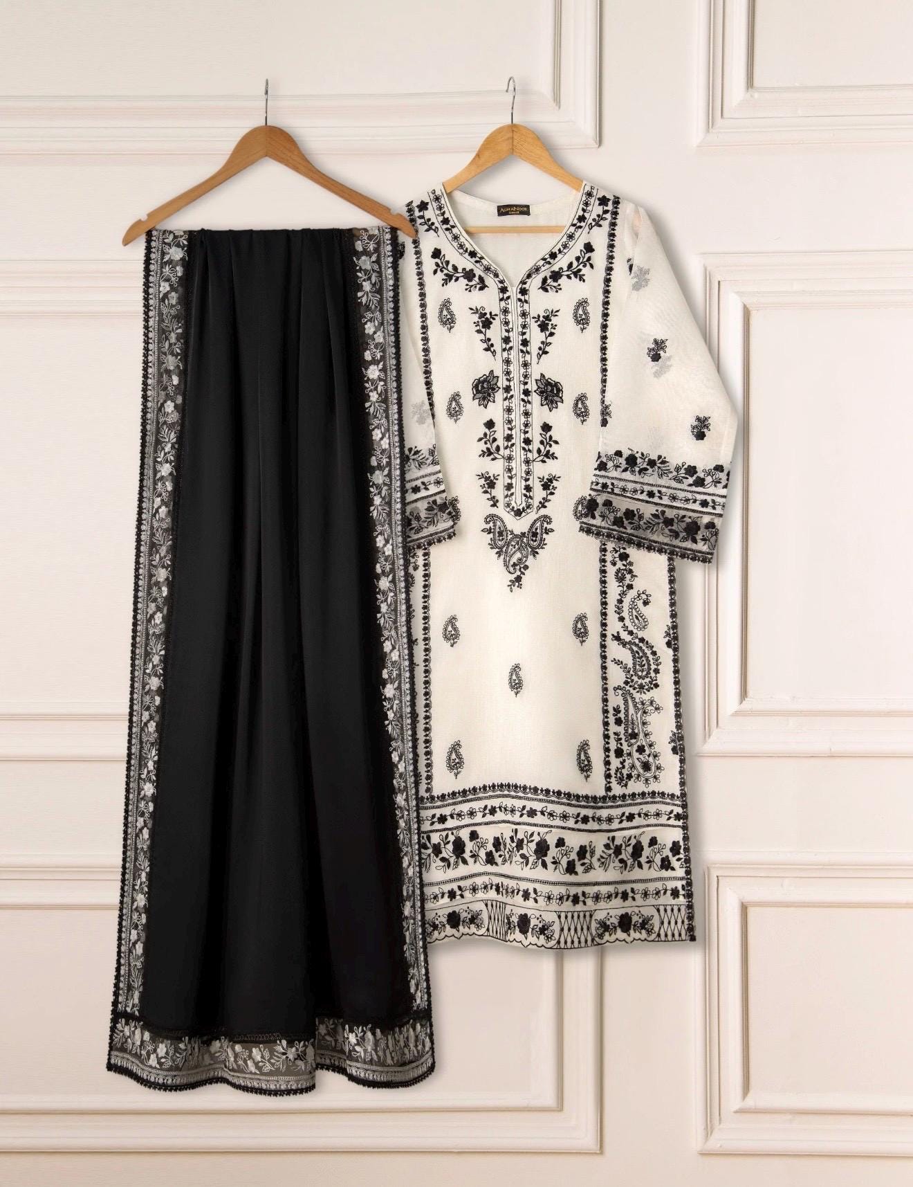 Agha Noor Black Dress