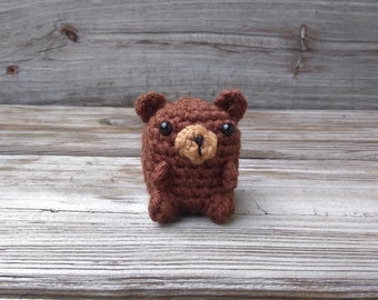 Mini crochet bear | Bear keychain | Bear plush | Bag charm | Animal keychain