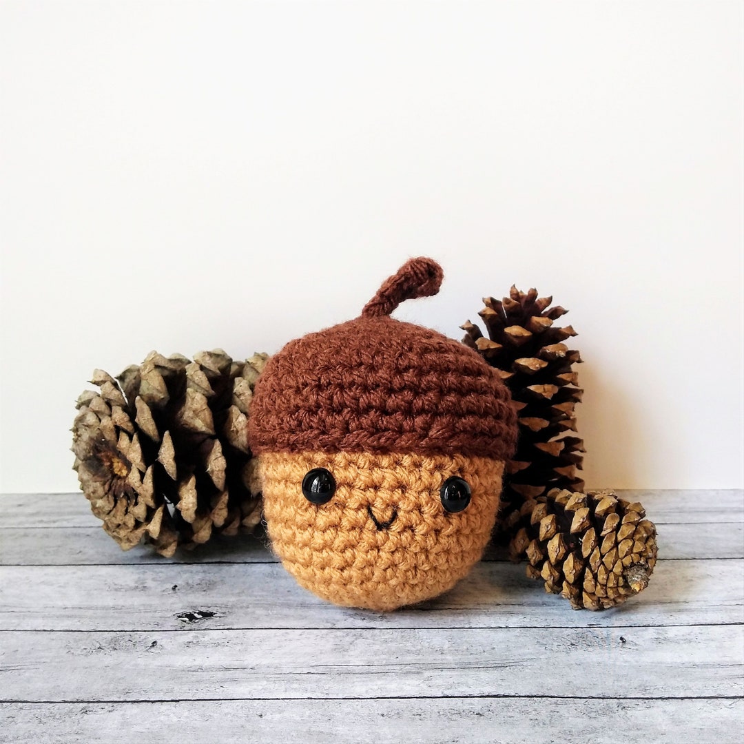 Crochet Acorn Plush Thanksgiving Decoration Amigurumi Acorn - Etsy