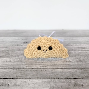 Dumpling ornament | Pierogi plush crochet | Christmas ornament