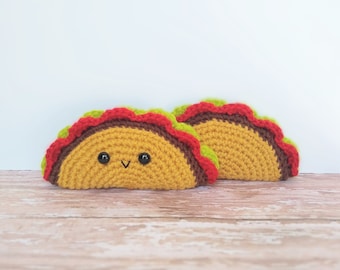 Crochet taco | Plush taco | Stuffed play food | Cinco de Mayo decoration